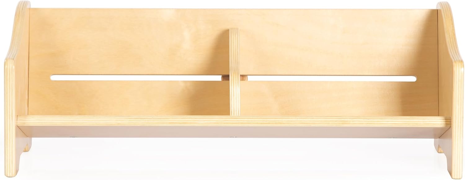 Guidecraft Tabletop Book Browser - Natural, Bookshelf For Kids, Home Office and School Furniture, Book Organizer