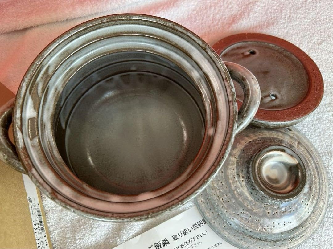 [８月末まで] 未使用　 たち吉　にちにちご飯鍋揃　 茶碗２つ＆しゃもじ付　土鍋 Amazon.co.jp: たち吉 にちにちご飯鍋揃 茶碗2つ＆しゃもじ付