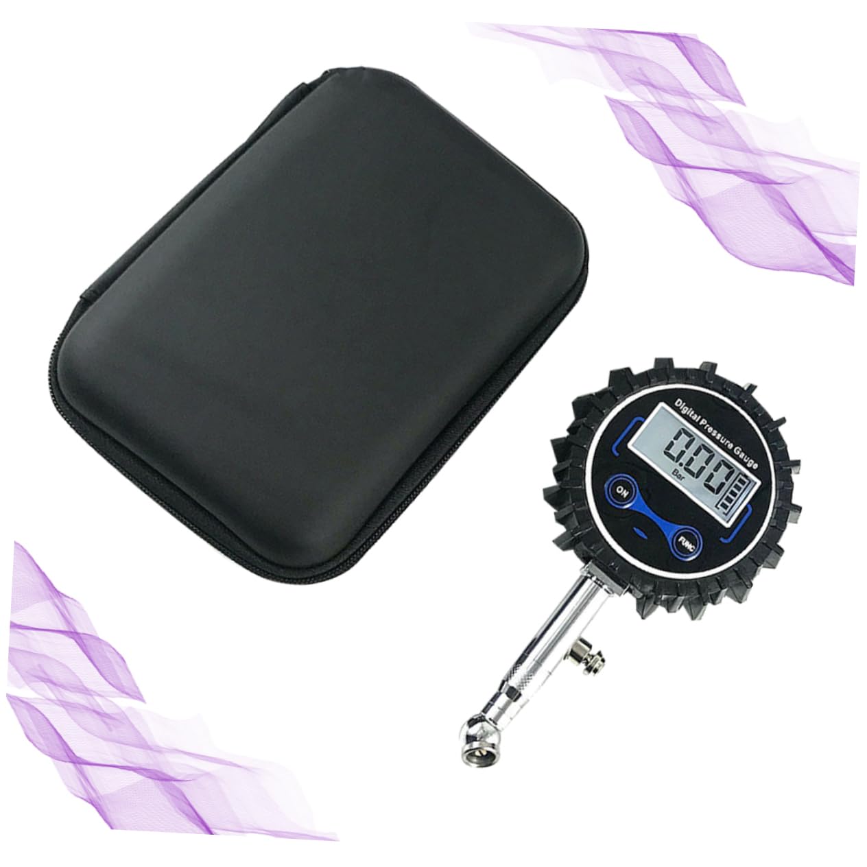 ABOOFAN 1pc Air Pressure Gauge Pressure Gauge for Tires Air Pressure Gauge Black Tire Pressure Gauge Heavy Duty