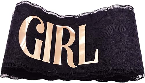 Miniatura 6 de Banda de despedida de soltera de oro rosa, decoración de despedida de soltera, decoración de despedida de soltera, regalo de novia, Negro y oro rosa.