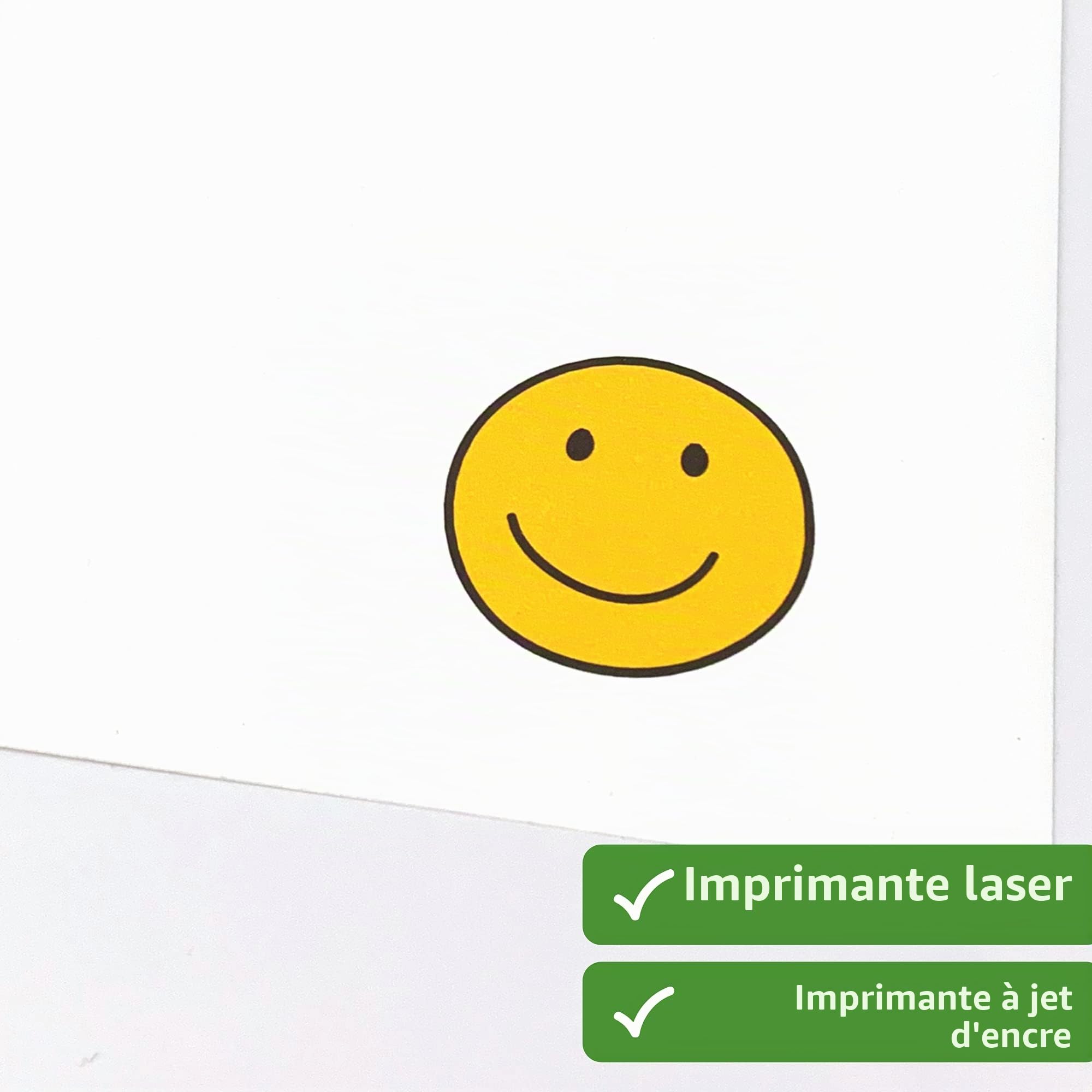 Papier Autocollant Vinyle Imprimable Étanche A4 Blanc 30 Feuilles