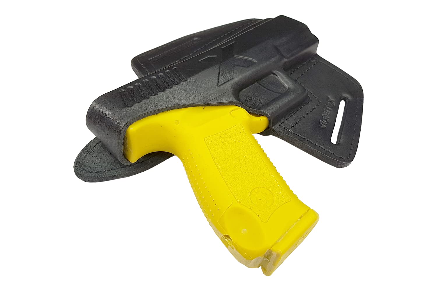 VlaMiTex B5 Fondina per pistola Canik TP9, 4 Pollici, per cintura, in pelle