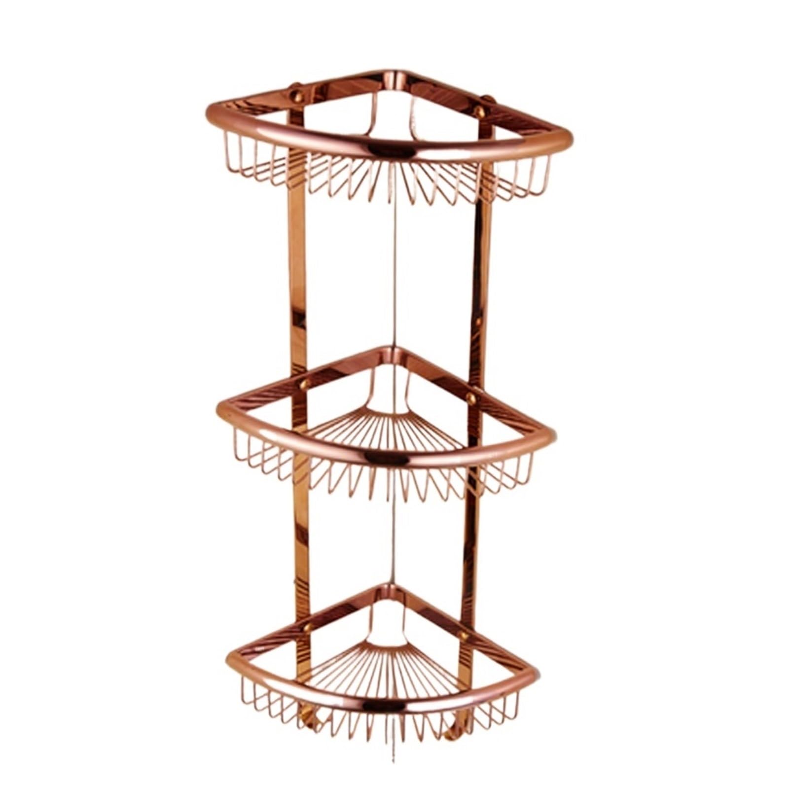 Cesta de baño esquinera de latón de 243mm para solucionar la falta de espacio