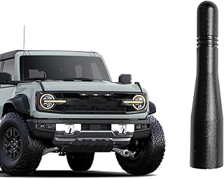 Black 3 inches Bronco Short Antenna, Antenna Compatible with Ford Bronco 2021 2022 2023 2024 2025 2026 | Bronco Replacement Antenna | Good Reception | Car Wash Safe | for Bronco Accessories 2021-2026