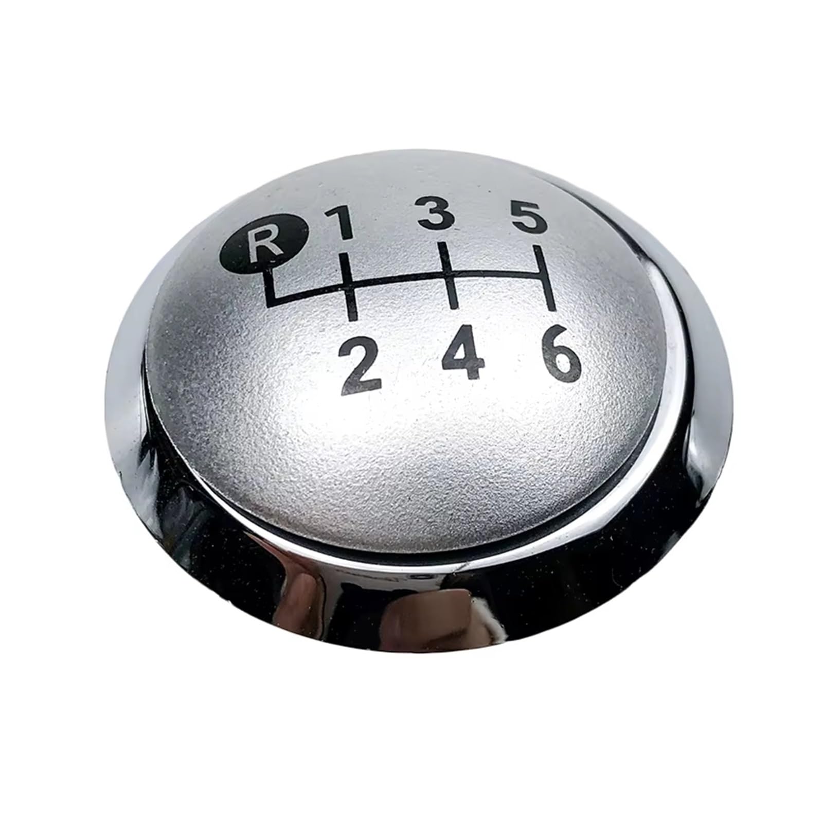 Ghqfrop 6 Speed Silver Transmission Gear Shift Knob For Toyota For Corolla For Rav4 For Avensis For Yaris D4d For Urban For Cruiser 5/6 Speed Manual Gear Shift Knob Lever Stick Cap Car Gear Stick Knob(6 Speed Silver)