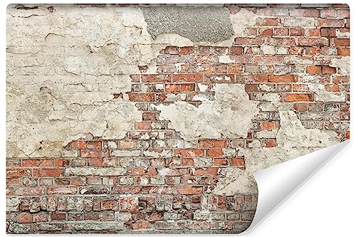 Muralo - Carta da parati 3D, effetto pietra, carta da parati in tessuto non tessuto, effetto 3D, per soggiorno, camera da letto, motivo mattoni, 152,5 cm x 104 cm