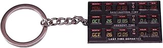 Back to the Future Time Circuit Travel Board Delorean Doc Brown Marty McFly Keychain KeyRing Key Chain Ring