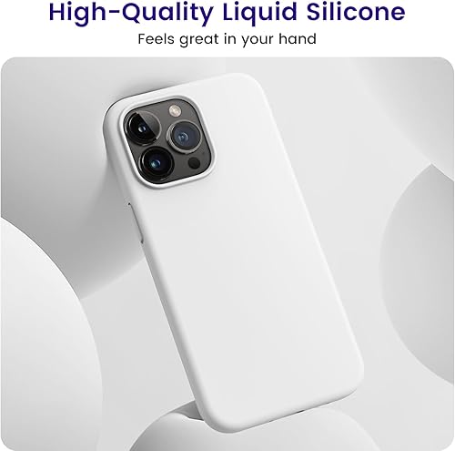 Miniatura 2 de OTOFLY Funda compatible con iPhone 15 Pro Max, serie sedosa y suave al tacto, funda protectora de goma de silicona líquida suave de primera calidad