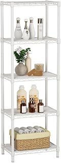 Golpart 5Tier Adjustable Storage Shelves Metal Wire Shelving Standing Shelf