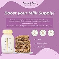 Vista 6 de Bessie's Best - Galletas de apoyo a la lactancia, galletas de lactancia con chispas de chocolate PB, bocadillos de lactancia y galletas de lactancia