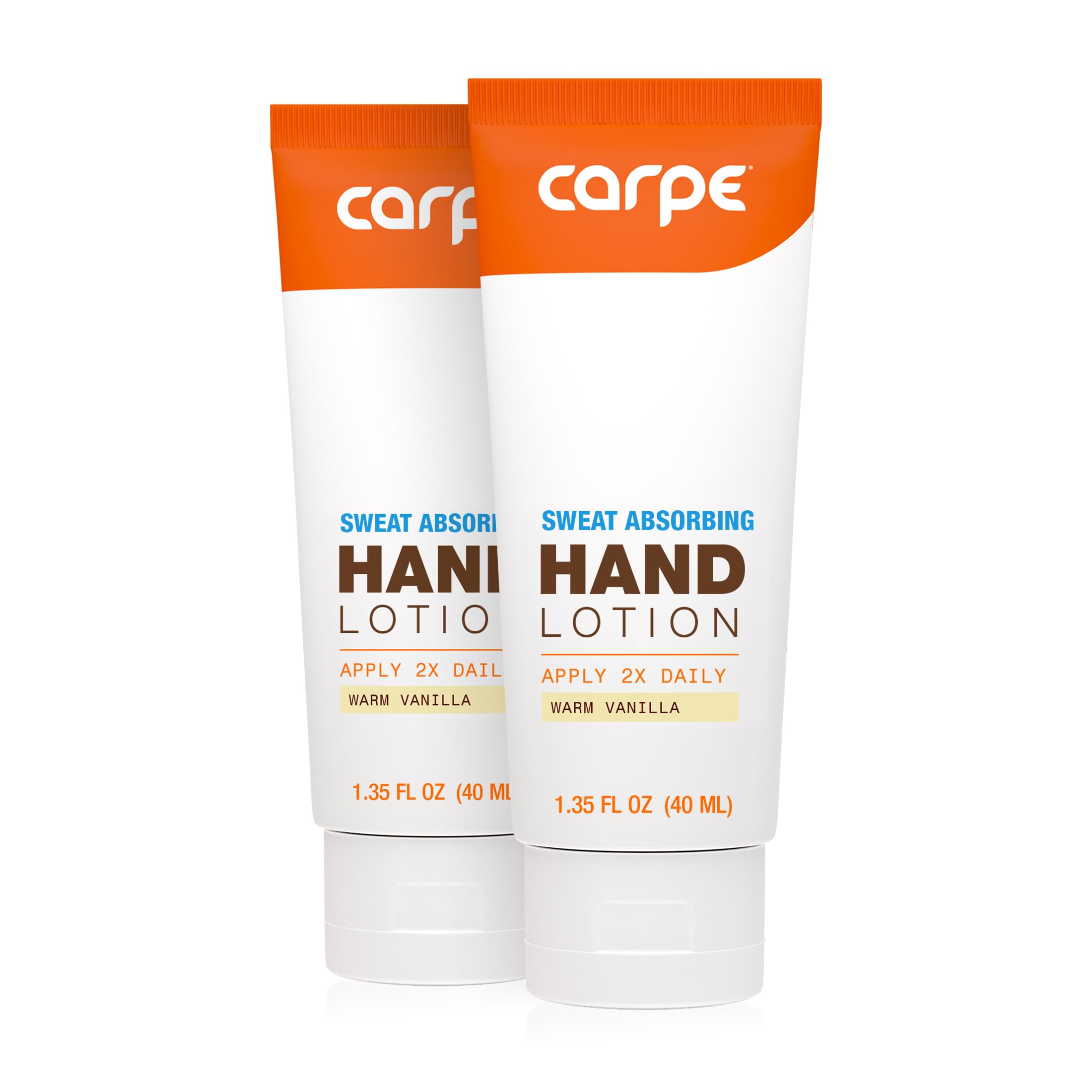 Carpe Schweißabsorbierende Handlotion (2 Stück) Eine sanfte Lotion, die von Dermatologen empfohlen wird, die hilft, das Schwitzen der Hände zu stoppen, ideal bei Hyperhidrose oder Schwitzen