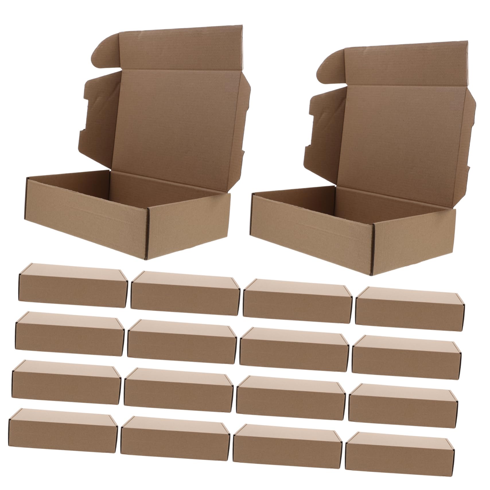 Veemoon 25 Piezas Cajas De Papel Exprés Cajas De Embalaje Para Almacenamiento Para Envío Planas Para Pequeñas Empresas Portátiles