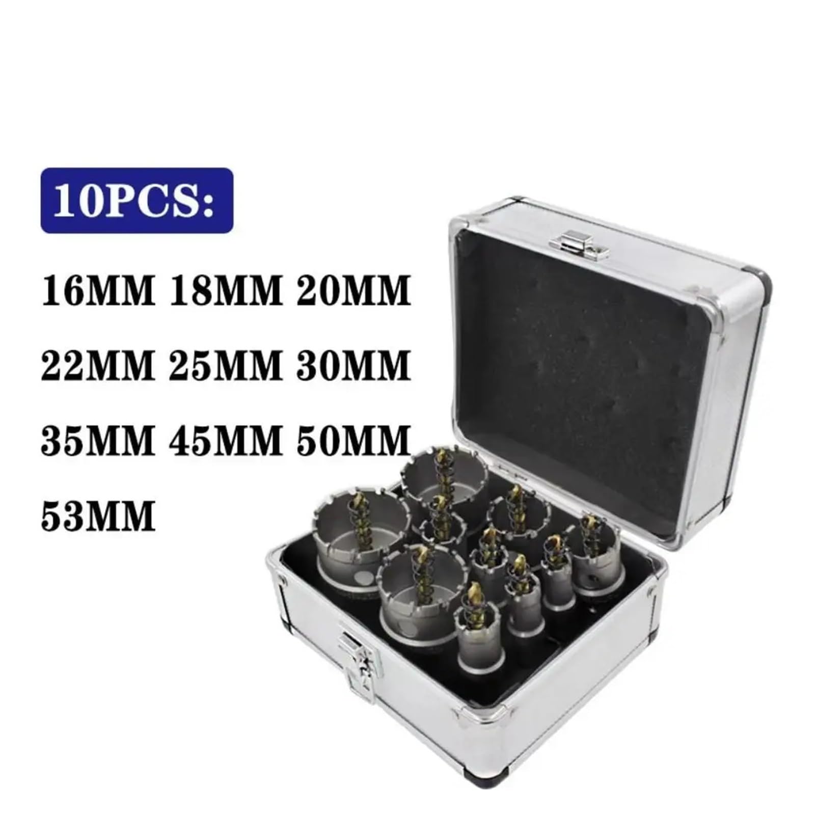 Juego De Brocas De Corona Con Punta De Carburo TCT, Resistentes Al Desgaste Y Antideslizantes. Herramienta De Carpintería Duradera Con Núcleo De Alta Resistencia.