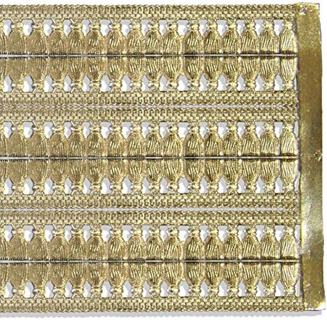 Dresden Trim Border Fringed Tassel Strips, 5/8-Inch, Gold
