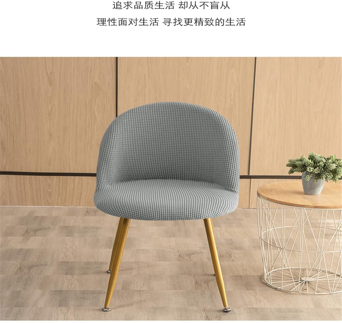 2 Pack Spandex Armless Mid Century Accent Back Chair Cover Short Back Chair Covers Slipcover for Living Kitchen Room