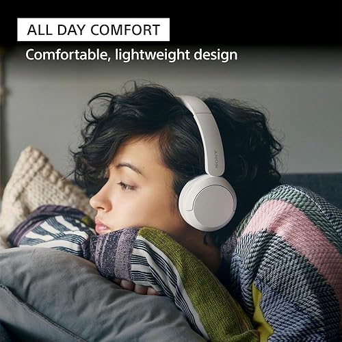 Miniatura 3 de Auriculares inalámbricos Bluetooth Sony WH-CH520 con micrófono y hasta 50 horas de duración de batería con carga rápida, color Cappuccino