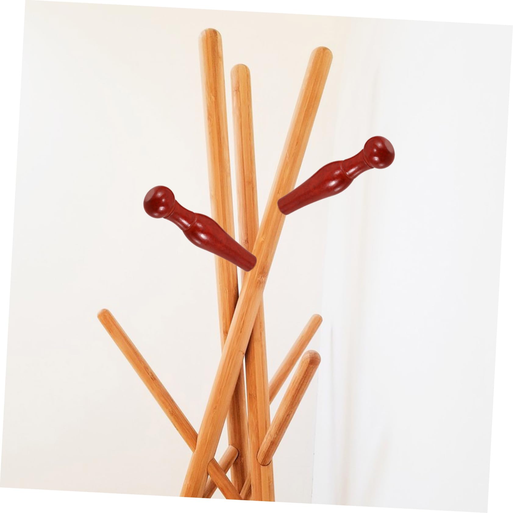Vaguelly Accessori per Cappottiera in Legno Ganci Tondi Avvitabili 4 Pezzi Installazione Facile, per Cappelli e Asciugamani in Casa e Ufficio
