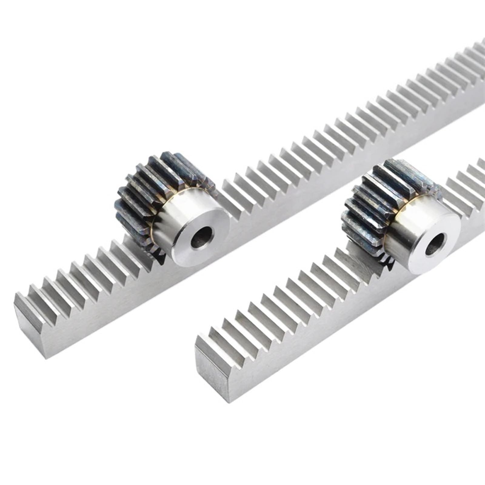 Bevel Gear Pinion Hardware Mechanical 1pcs 1Mod 1 Modulus Gear Rack Steel 10 * 10 * 500mm + 1PCS 1Mod 45teeth Pinion Bore Hole 6/8/10/12mm Steel Gear Metal Gear(8mm Hole 45T Gear)