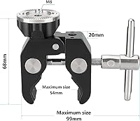 Vista 2 de CAMVATE Abrazadera de cangrejo Super con montaje en roseta M6 Agujero de rosca hembra para kit de accesorios de cámara - 2869