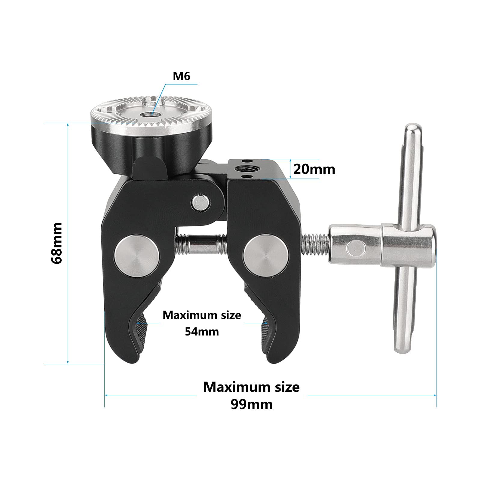 Amazon | CAMVATE スーパーカニクランプ ロゼットマウント付き M6メス
