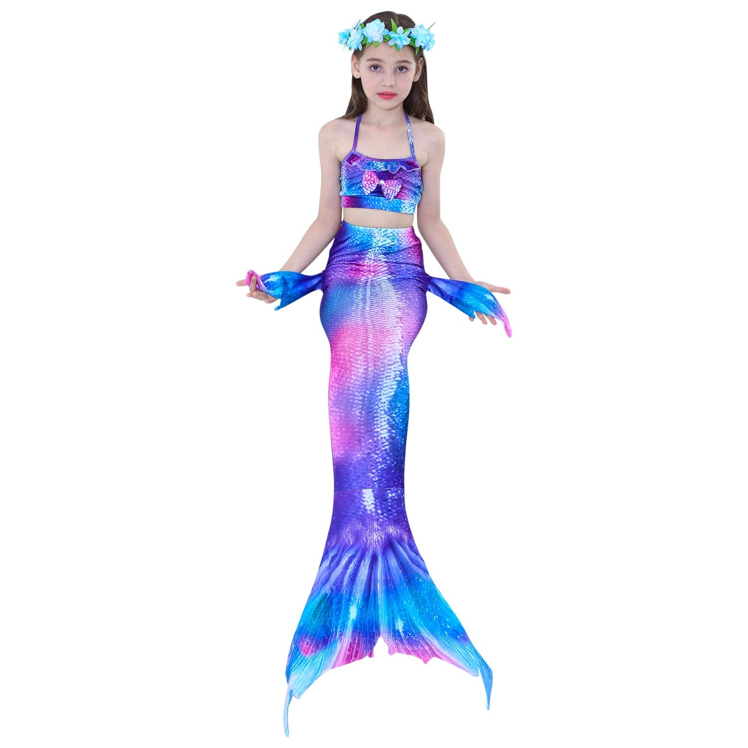 Girl Swimsuit Set Girls Mermaid Tail Swimsuit Bikini Bathing Swimwear