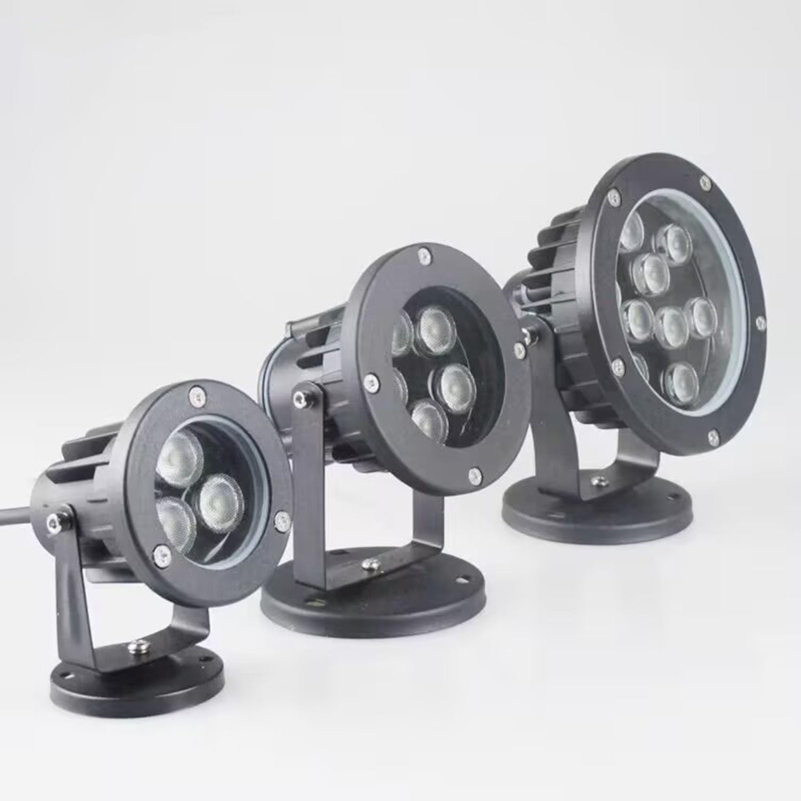 Illuminazione Subacquea - Faretti LED Esterno - Faretto Luce da Pavimento, Faretto LED Subacqueo, Luce LED Sommergibile, Proiettore LED da Esterno Impermeabile IP65(Red,24W(24v))