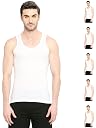 VIP BONUS PREMIUM Men's 100% Cotton Sleeveless White Vest, 110 Size, Pack of 6 gallery image