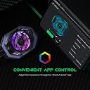 Black Shark Phone Cooler, Cell Phone Cooler FunCooler 3 Pro Radiator with Sleep Timer and Smart Fan Speed Settings Function for iOS/Android (2.63-3.46 Inches) Semiconductor Heatsink Cooling gallery image