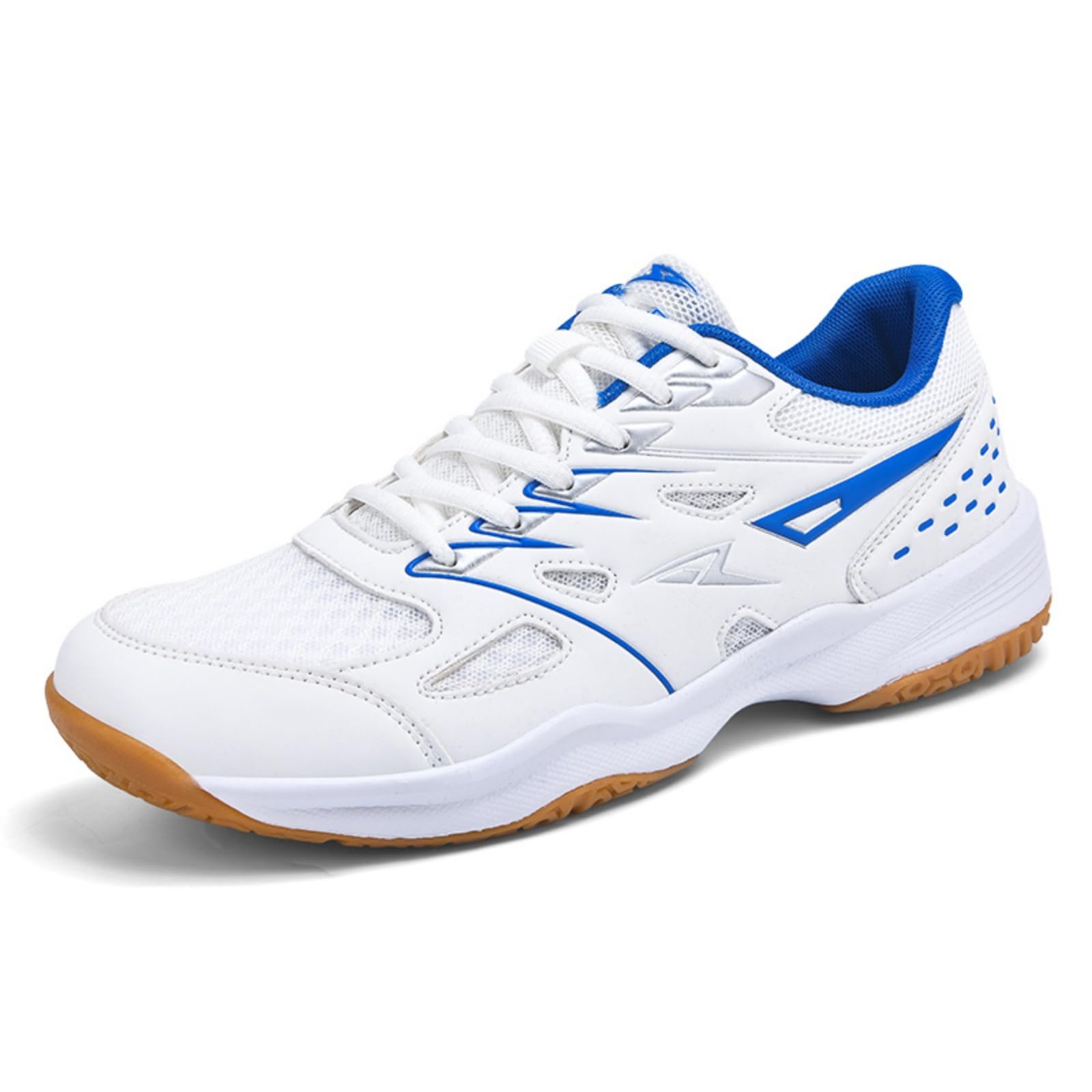 JiuQing Zapatillas Bádminton Hombre Calzado Pista Tenis Antideslizante | Ligeras Transpirables Suela Goma Soporte Para Tobillo, Zapatillas Pickleball Squash, Para Deportes Interiores Exteriores