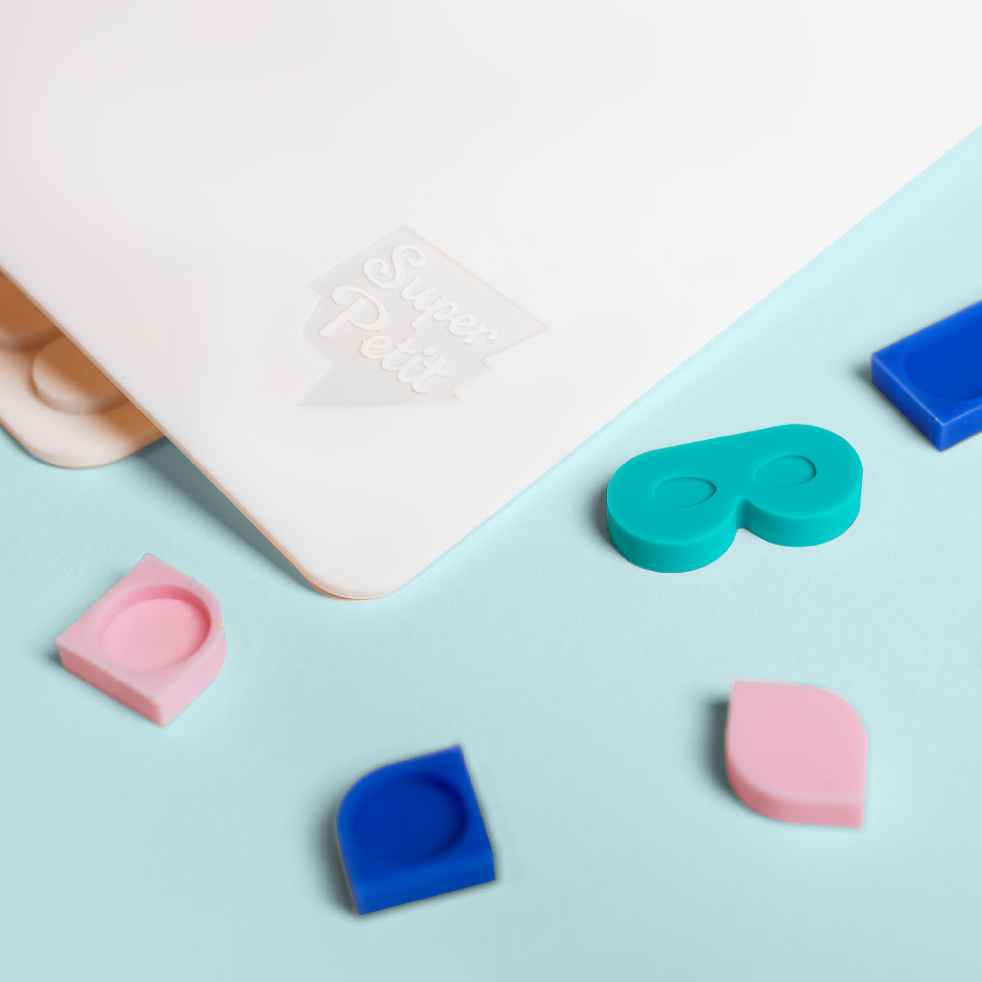 SUPER PETIT - SiliPOP MOSAICOS PARA CLIPSER - Mosaic Art - Creaciones de colores infinitos - Blanco - A partir de 3 años
