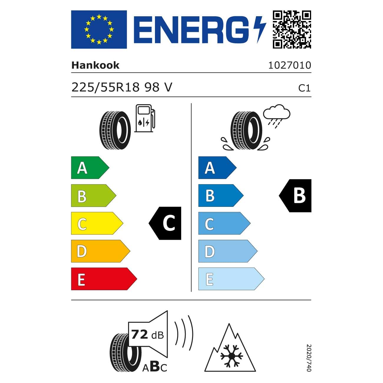 4 rowery zimowe kompletne koła Skandic 7,5x18 ET 49 5x108 srebro brylantowe z 225/55 R18 98V HAN Kinergy 4S 2 H750 FR