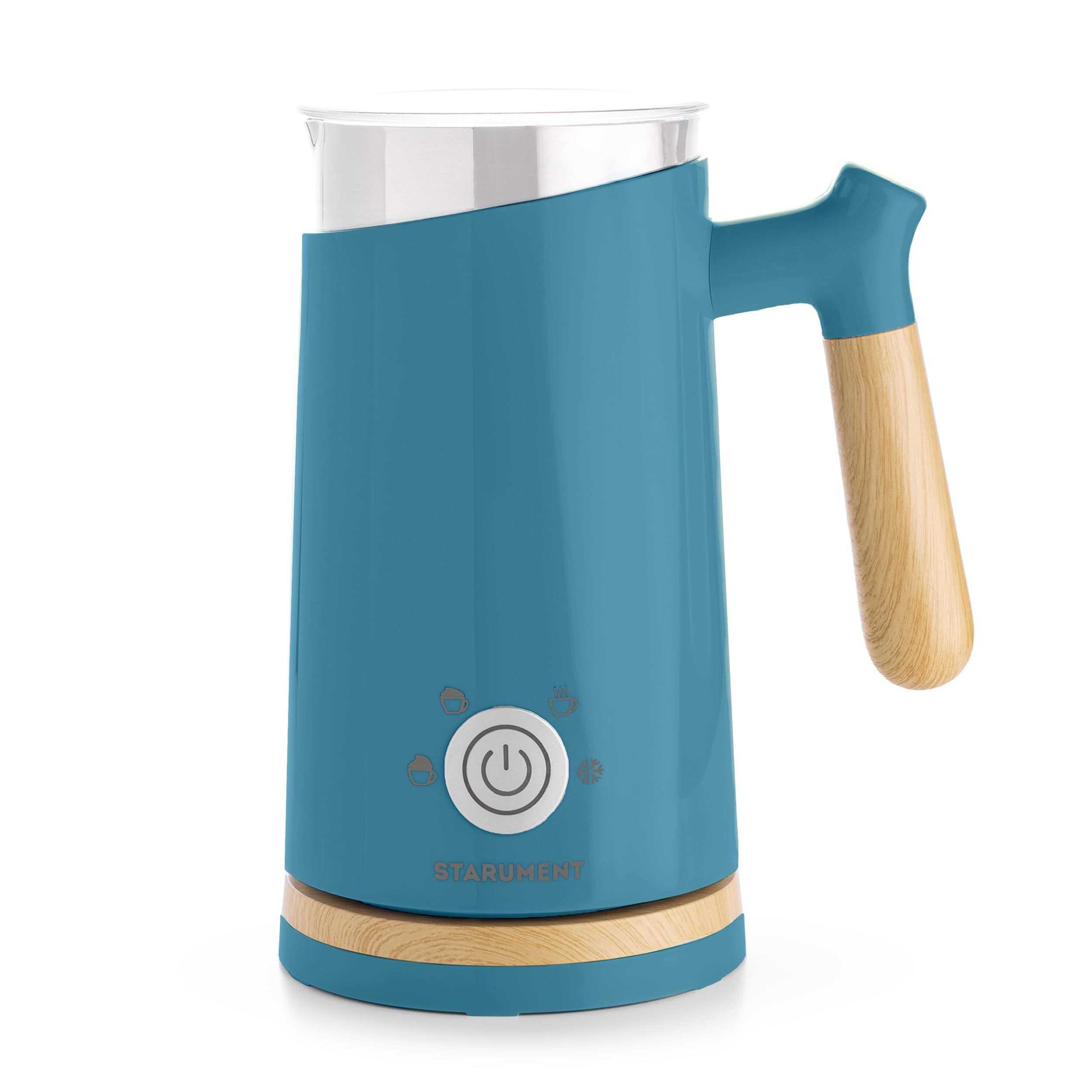 Electric Milk Frother - Automatic Milk Foamer & Heater for Coffee, Latte, Cappuccino, Other Creamy Drinks - 4 Settings for Cold Foam, Airy Milk Foam, Dense Foam & Warm Milk - Easy to Use