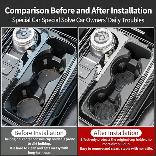 Portavasos para consola Ford Explorer 2020-2025 silicona miniatura 3