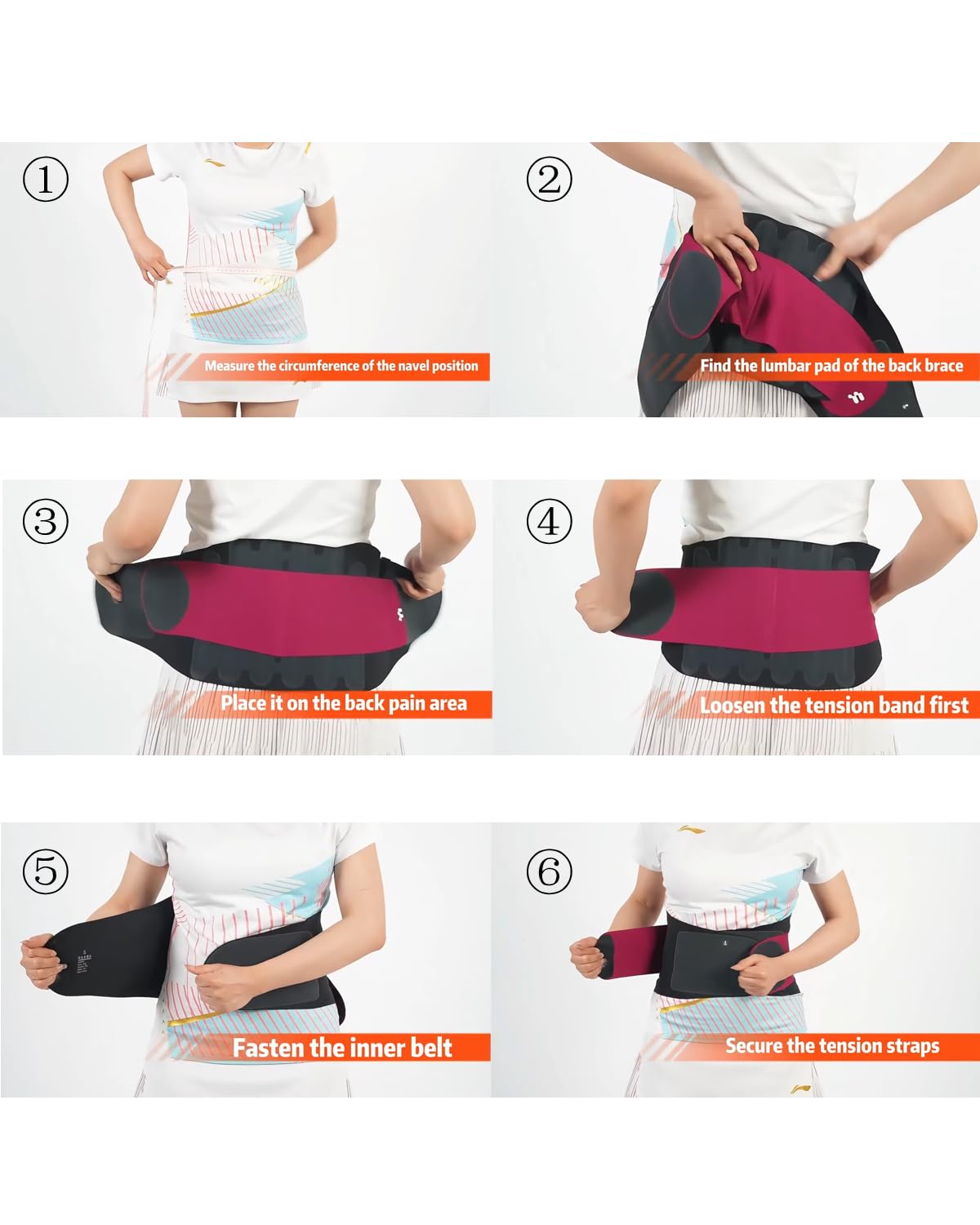 0.5mm Ultra Thin Back Brace with 3D Lumbar Pad, Seamless Yoga Fabric, Lightweight Back Brace for Women Men, Lower Back Pain, Sciatica, Posture, Back Support for Wearing Under Clothes, FSA Eligible - Image 6