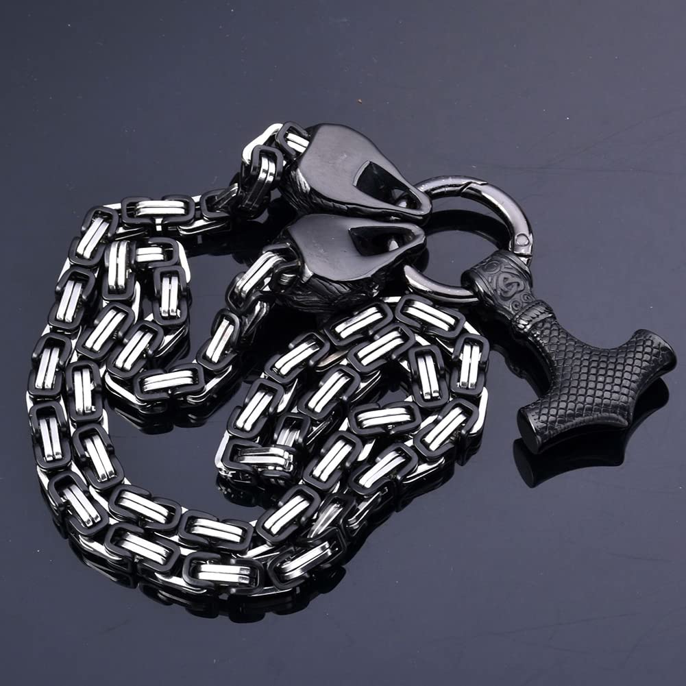 Collana Vichinga Collana Martello Di Thor Vichinga - Ciondolo Mjolnir E