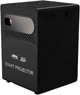 T18 HD 4K Real 3D DLP Mini Projector Android 9.0 WiFi LED Smart Portable Proyector Bluetooth Built-in Battery (Color : T18 32G)