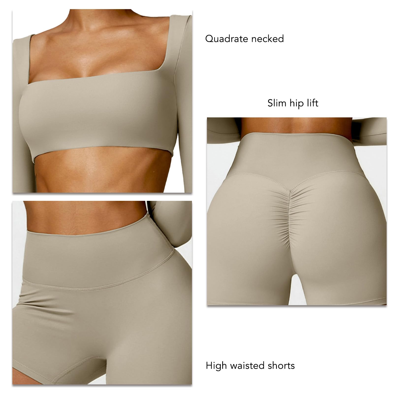 Completo da Yoga da Donna in 2 Pezzi, Elegante, Confortevole, Ad Asciugatura Rapida, per Palestra, Yoga a Casa e Corsa, 78% Nylon, 22% Poliuretano