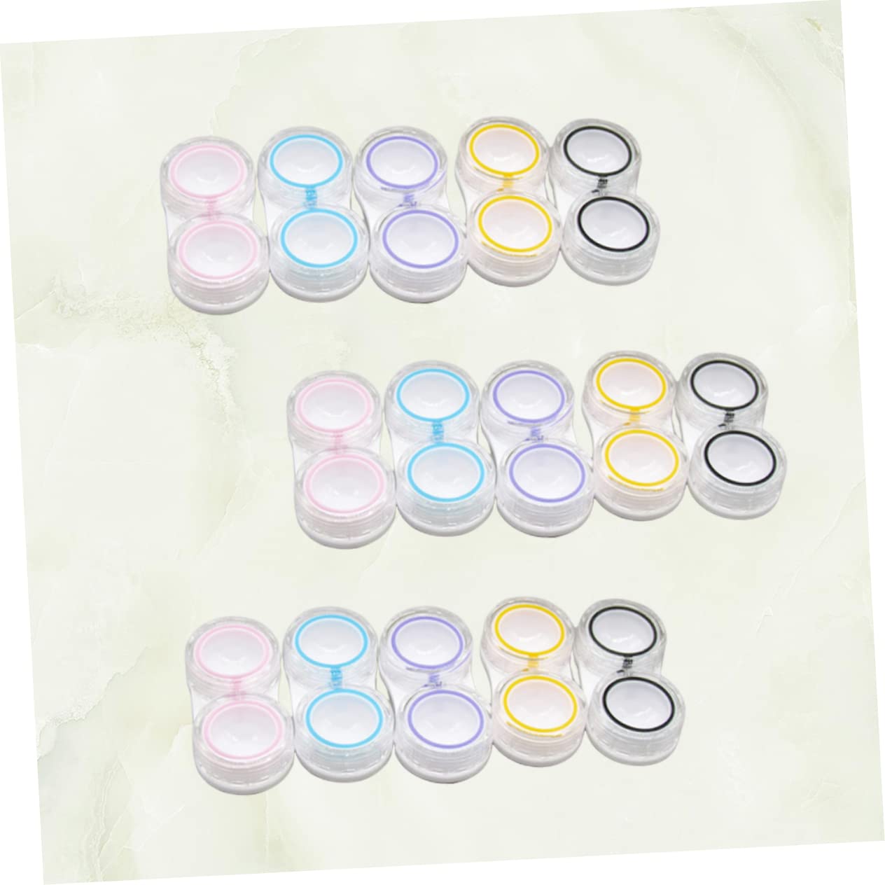 Didiseaon 45 Pz custodia per lenti simpatico astuccio per lenti a contatto lenti a contatto carine applicatore di lenti a contatto contenitori organizzatore di lenti contenitore per lenti