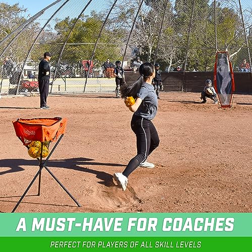 image for GoSports 3.82 inch Weighted Training Softballs 6 Pack - Hitting & Pitc