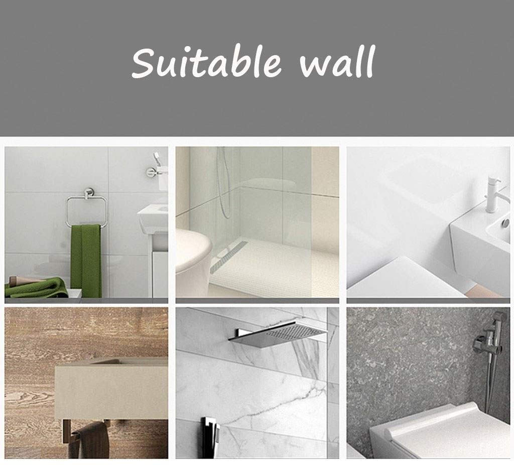 Scaffale portaoggetti da bagno con ventose, per spazzolini da denti e articoli da toeletta, salvaspazio, per una facile organizzazione del bagno