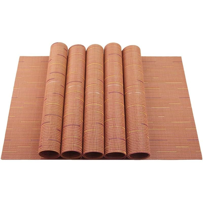 Sets de table résistants à la chaleur en vinyle tissé de haute qualité - 3