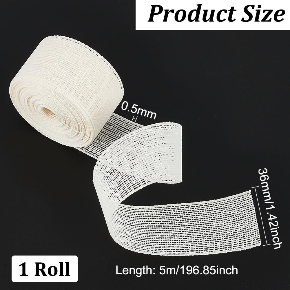 BENECREAT Paardenhaar Zoomstof - 5.5m X 36mm Polyester Vlecht Voor Kleding