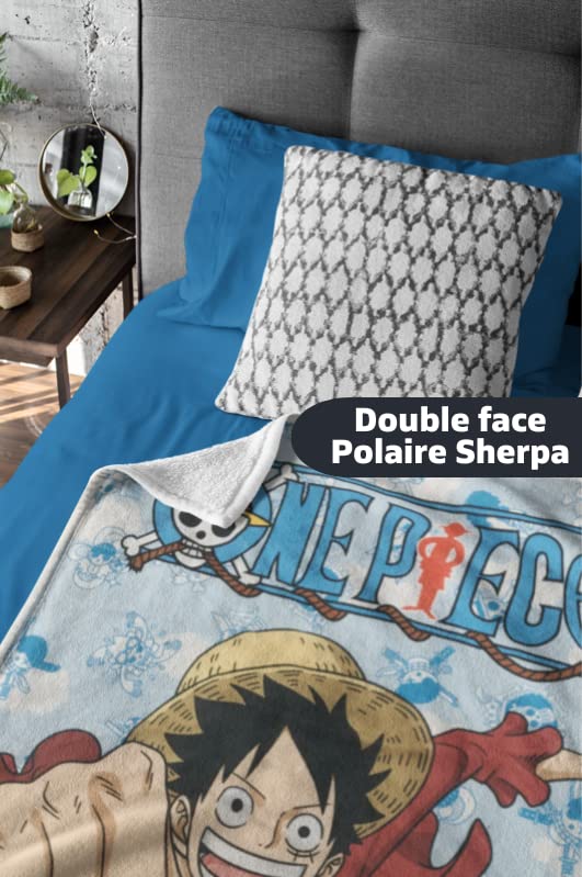 Aymax Coperta Sherpa One Piece 130x170 Cm - Morbida E Calda Con Stampa Corallo