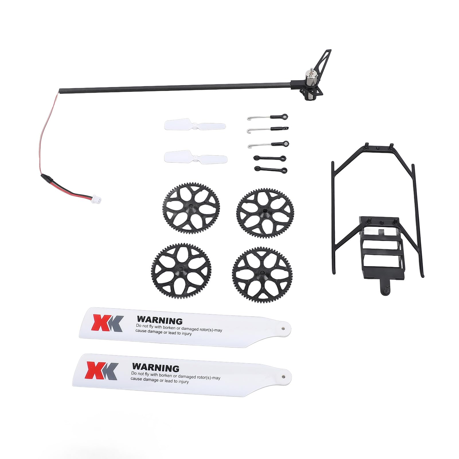 CHICIRIS Helikopter RC - poziomy - części poprawiające kontrolę sterowania z kompatybilnym zestawem do XK K11 XK K110S