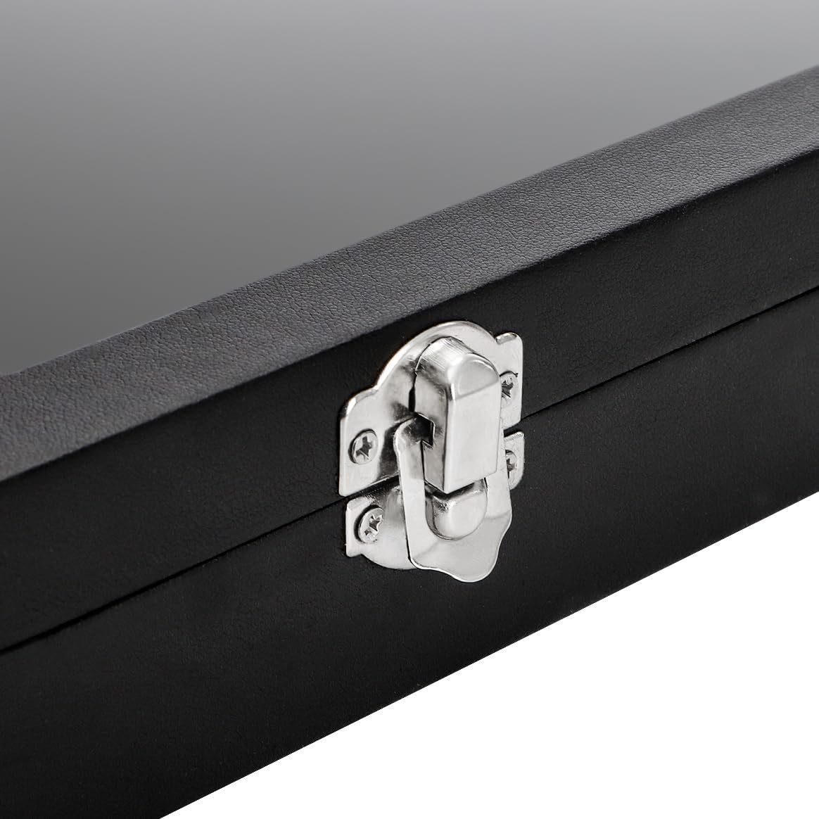 Elsjoy 2 Pack 100 Slots Ring Display Case with Transparent Glass Lid, Black Velvet Ring Organizer Box Large Ring Storage Tray, Vintage Jewelry Holder for Home, Selling