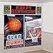 Amscan Basketball Dream Birthday Party Scene Setters Wall Decorating Kit (5 Piece), Black, 14.5 x 10"