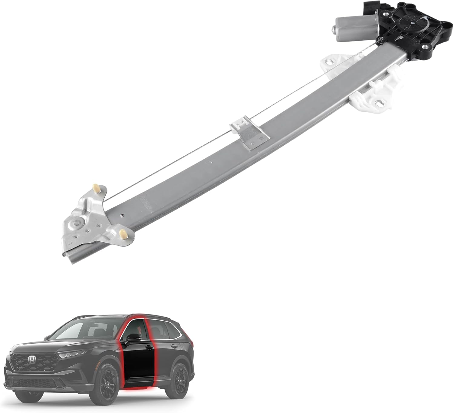 Front Right Passenger Side Power Window Regulator with Motor Assembly Compatible for 2023-2025 Honda CR-V, Replacement 72210-3A0-A01