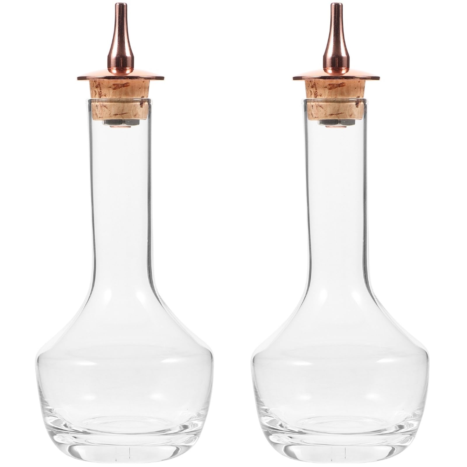 Amosfun Lot De 2 Bouteilles en Verre Robustes en Acier Inoxydable pour Bar Accessoire pour Mélanger des Cocktails