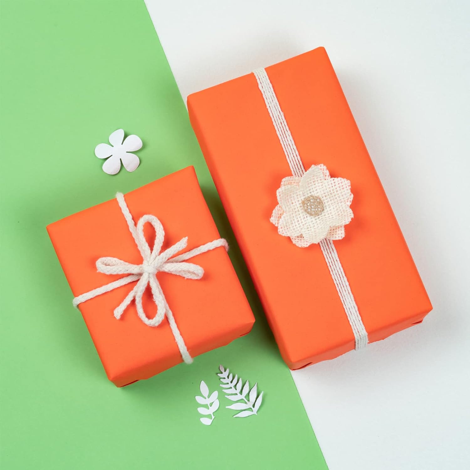 RUSPEPA Orange Kraft Paper Roll - 36 inches x 100 feet - Recyclable Paper Perfect for Wrapping, Craft, Packing, Floor Covering, Dunnage, Parcel, Table Runner
