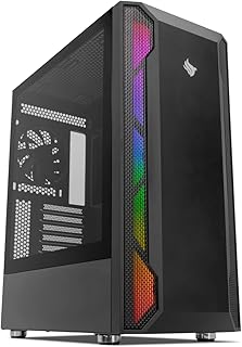 Gabinete Gamer Pichau Alcor II, Mid-Tower, Lateral de Vidro, Com 1 Fan, Preto, PG-ACR-BL02